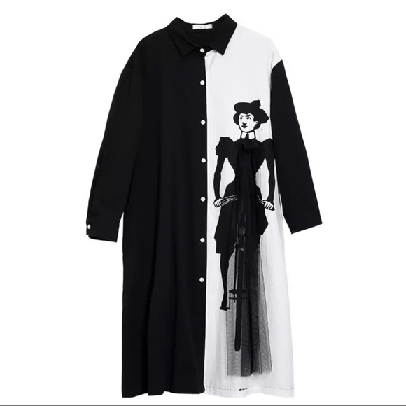 Graphic Tulle Appliqué Top - Picture 7 of 7